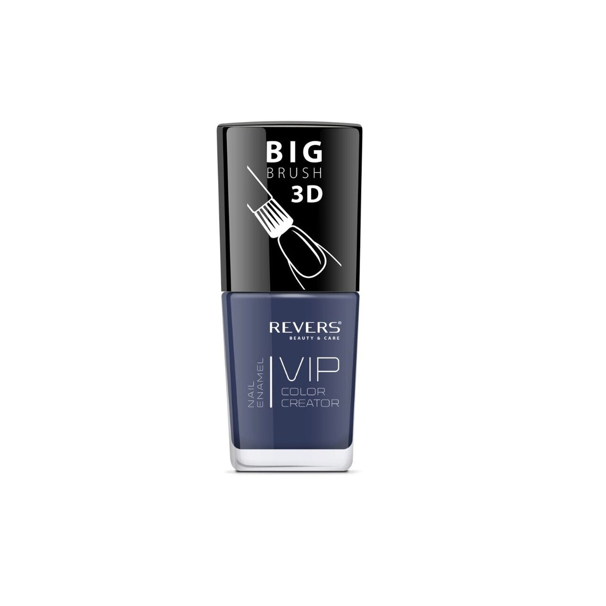 Lac de unghii VIP 3D, N.010 - Albastru, 12 ml, Revers Cosmetics