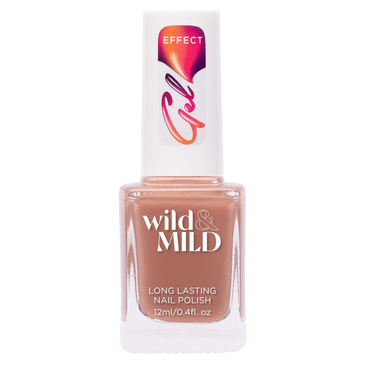 Lac de unghii Wild & Mild Gel Effect, N.01 - Nude Beach, 12 ml, Wild & Mild