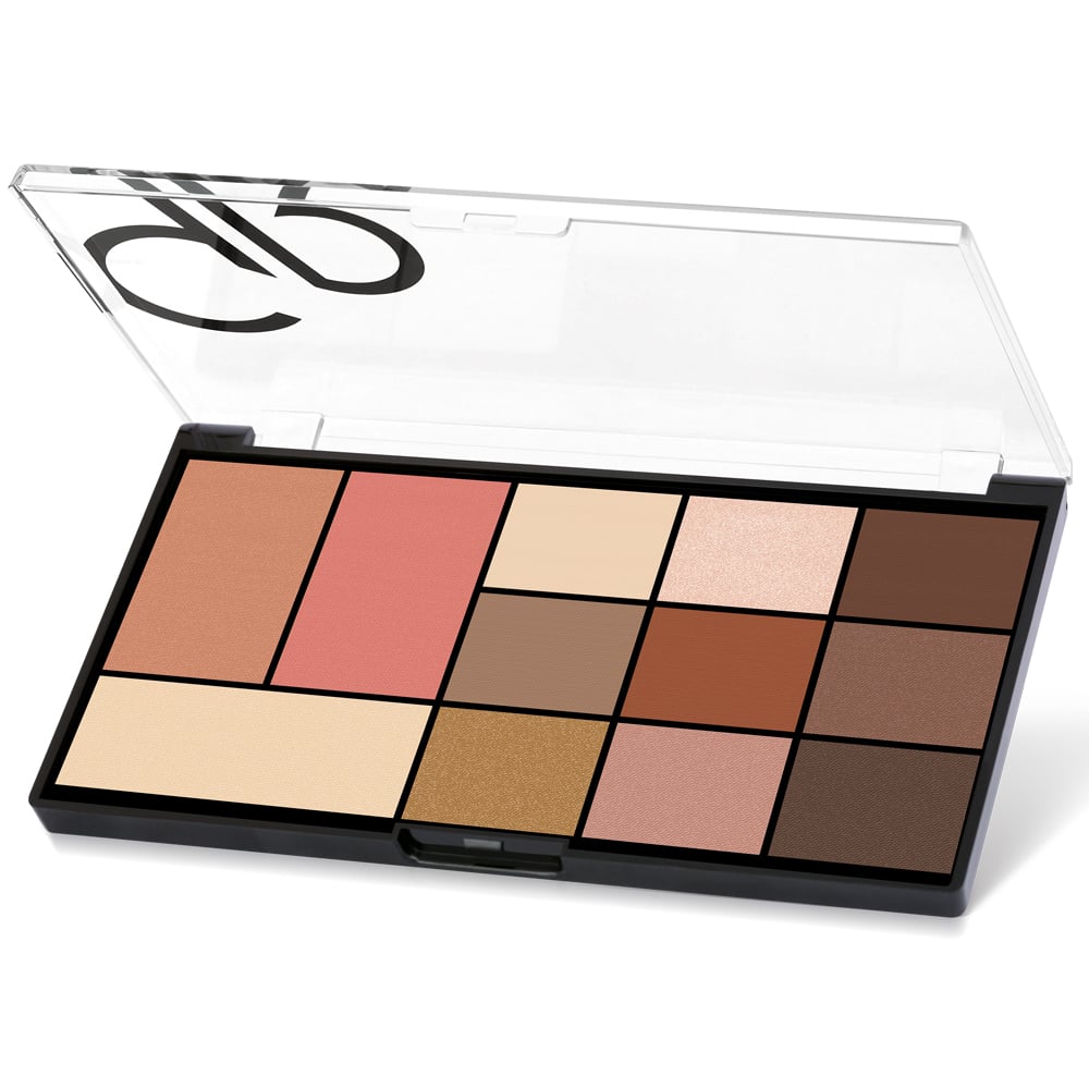 Paletă pentru față și ochi City Style, N.01 Warm Nude, 23.9 gr, Golden Rose