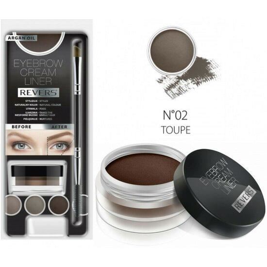 Kit pentru machiajul sprâncenelor Cream Liner N.02, 8 ml, Revers Cosmetics
