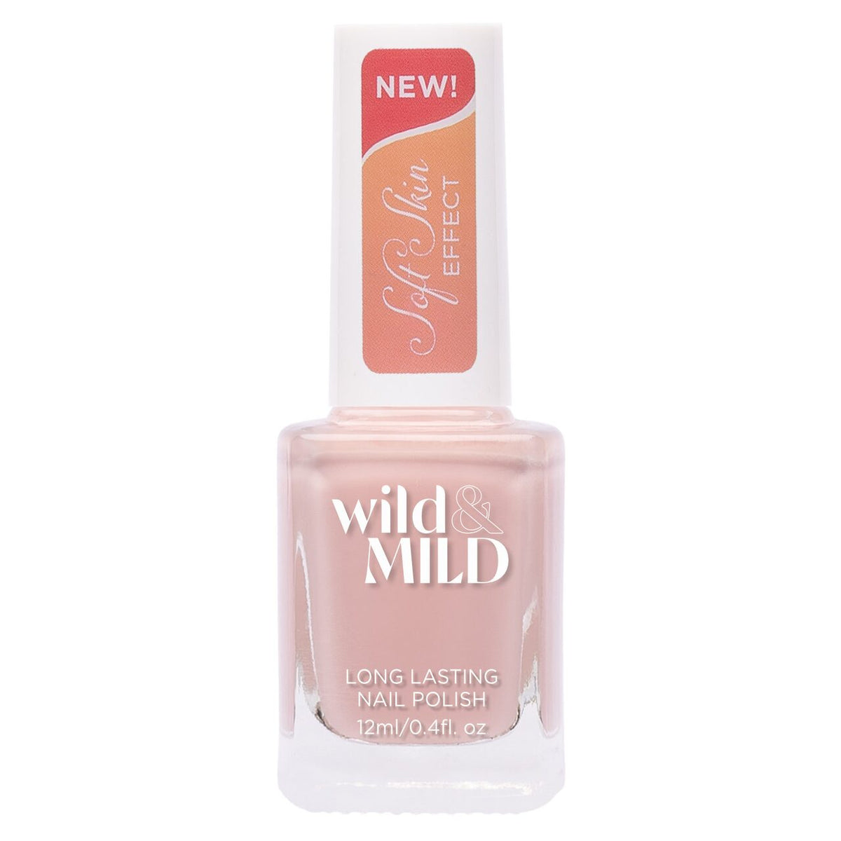 Lac de unghii Wild & Mild Soft Skin Effect, N.02 - Amazing Grace, 12 ml, Wild & Mild