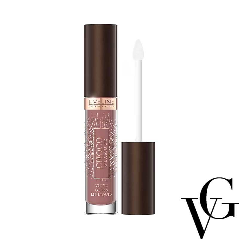 Ruj lichid Vinyl Choco Glamour, 4,5 ml, Eveline Cosmetics