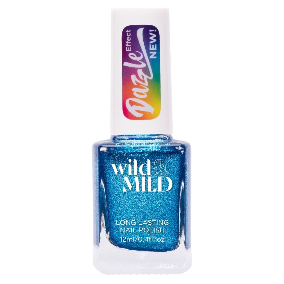 Lac de unghii Wild & Mild Dazzle Effect, N.03 - Sapphire Eyes, 12 ml, Wild & Mild