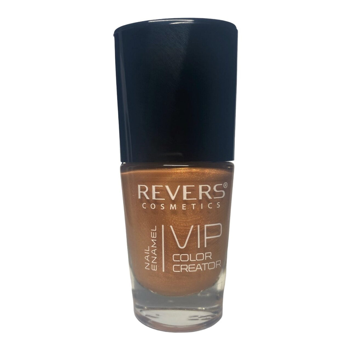 Lac de unghii VIP 3D, N.048 - Maro sidefat, 12 ml, Revers Cosmetics