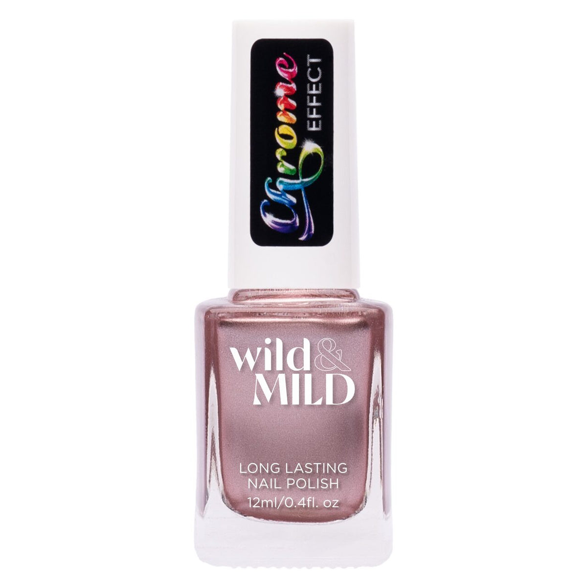 Lac de unghii Wild & Mild Chrome Effect, N.04 - Rise & Shine, 12 ml, Wild & Mild