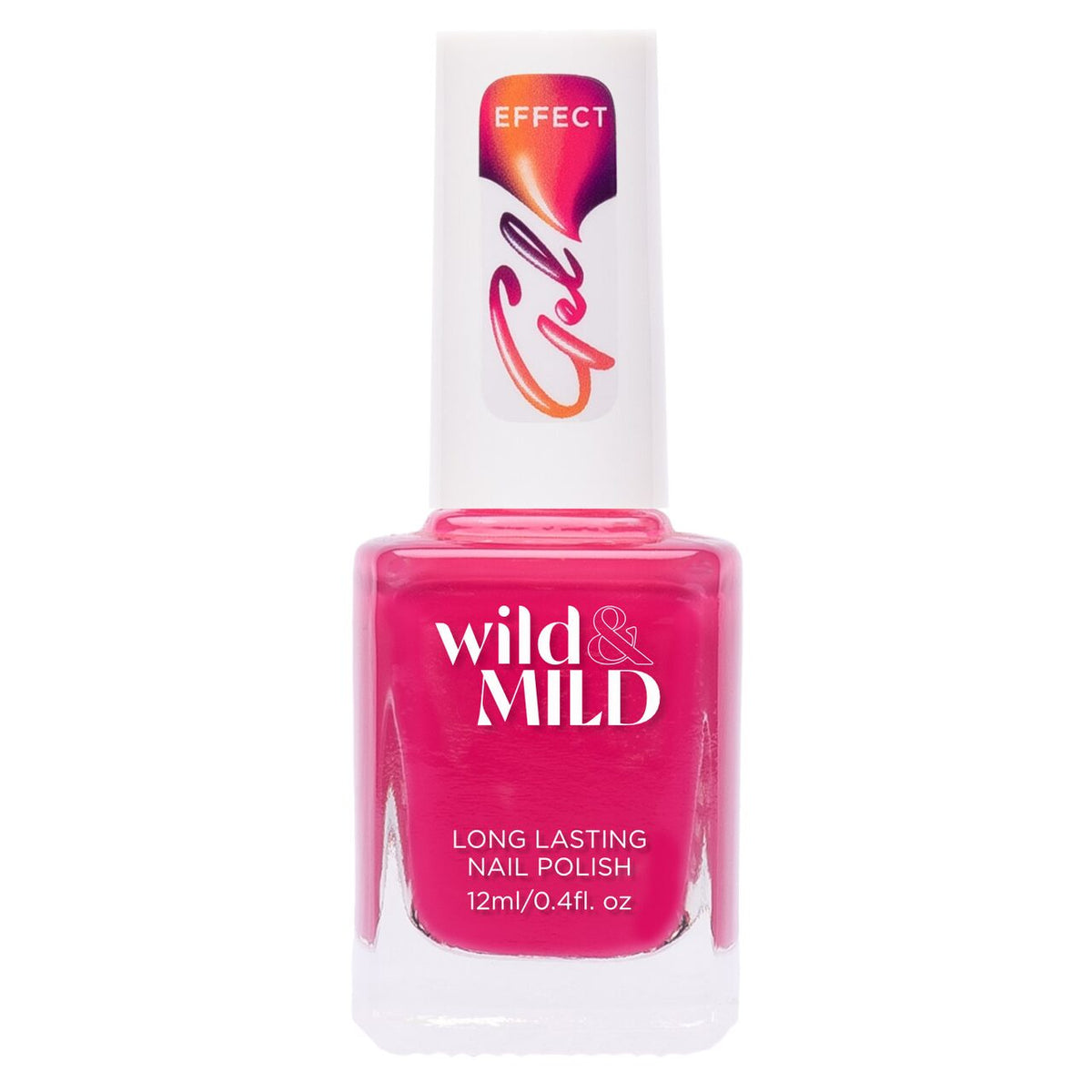 Lac de unghii Wild & Mild Gel Effect, N.04 - Pink NRG, 12 ml, Wild & Mild