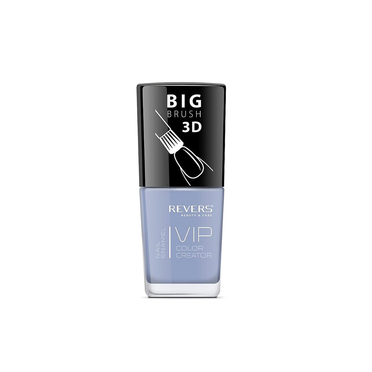 Lac de unghii VIP 3D, N.098 - Albastru gri, 12 ml, Revers Cosmetics