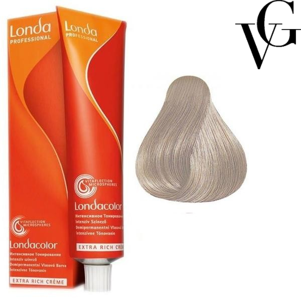 Vopsea de păr demi-permanentă fără amoniac 10/6, Blond solar violet, 60 ml, Londa Professional