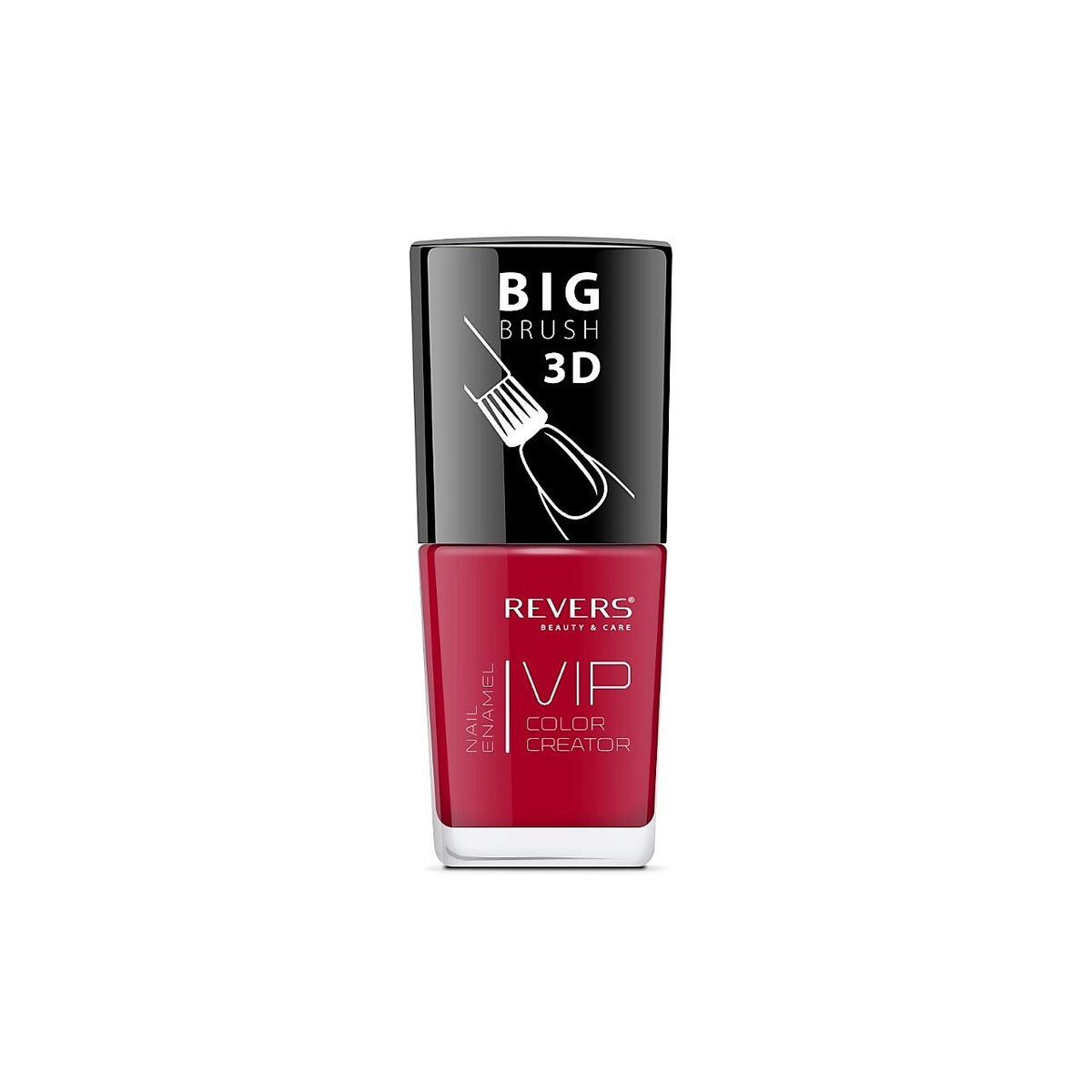 Lac de unghii VIP 3D, N.116 - Roșu, 12 ml, Revers Cosmetics