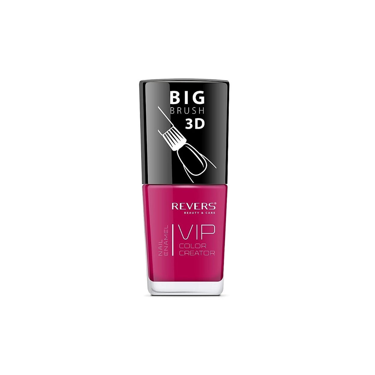 Lac de unghii VIP 3D, N.118 - Roșu, 12 ml, Revers Cosmetics
