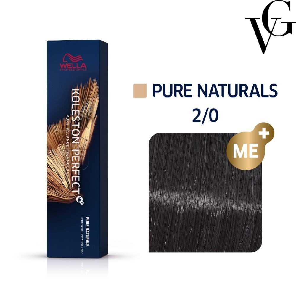 Vopsea de păr Koleston Perfect Me+ 2/0, Negru, 60 ml, Wella Professionals