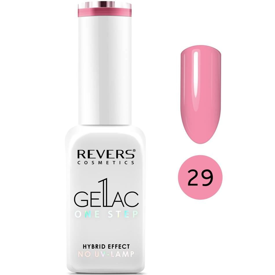 Lac de unghii Gellac 1 Step, N.29 Antique Rose, 10 ml, Revers Cosmetics