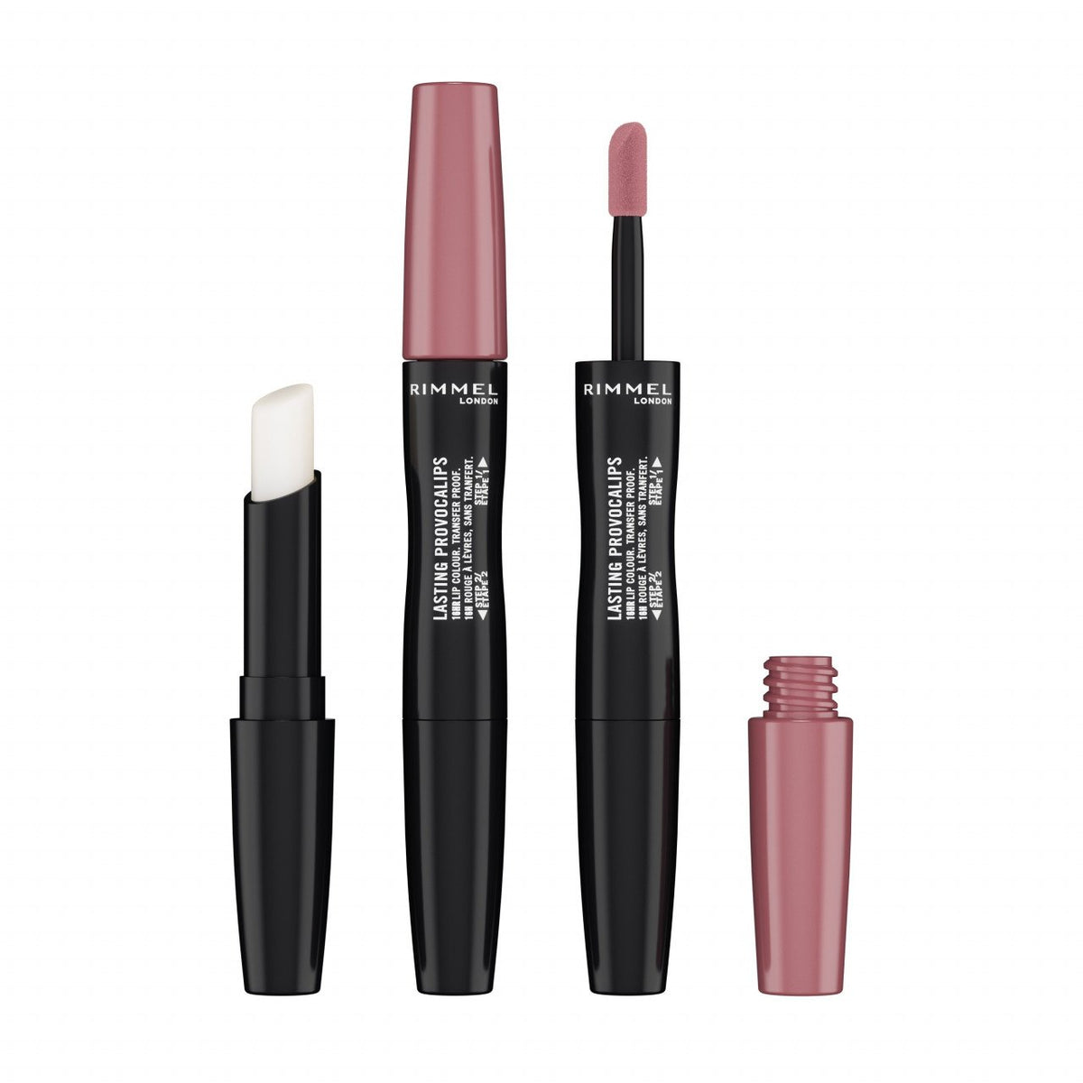 Ruj lichid Lasting Provocalips Double Ended, N.400 Grin & Bare it, 3.9 gr, Rimmel London