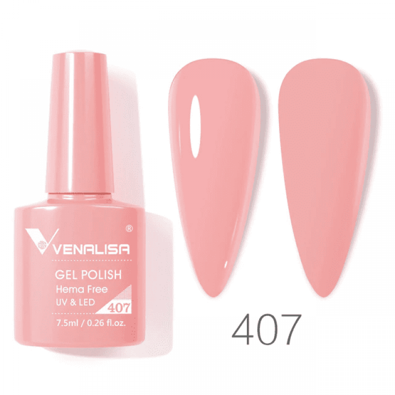 Ojă semipermanentă VIP4 HEMA & TPO FREE, N.407, 7.5 ml, Venalisa