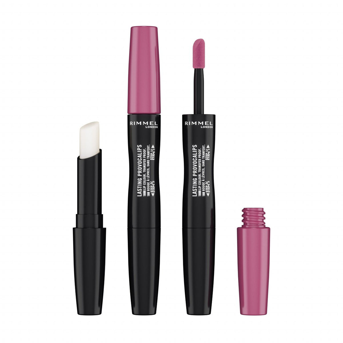 Ruj lichid Lasting Provocalips Double Ended, N.410 Pinky Promise, 3.9 gr, Rimmel London