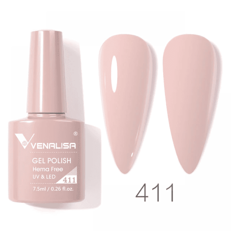 Ojă semipermanentă VIP4 HEMA & TPO FREE, N.411, 7.5 ml, Venalisa