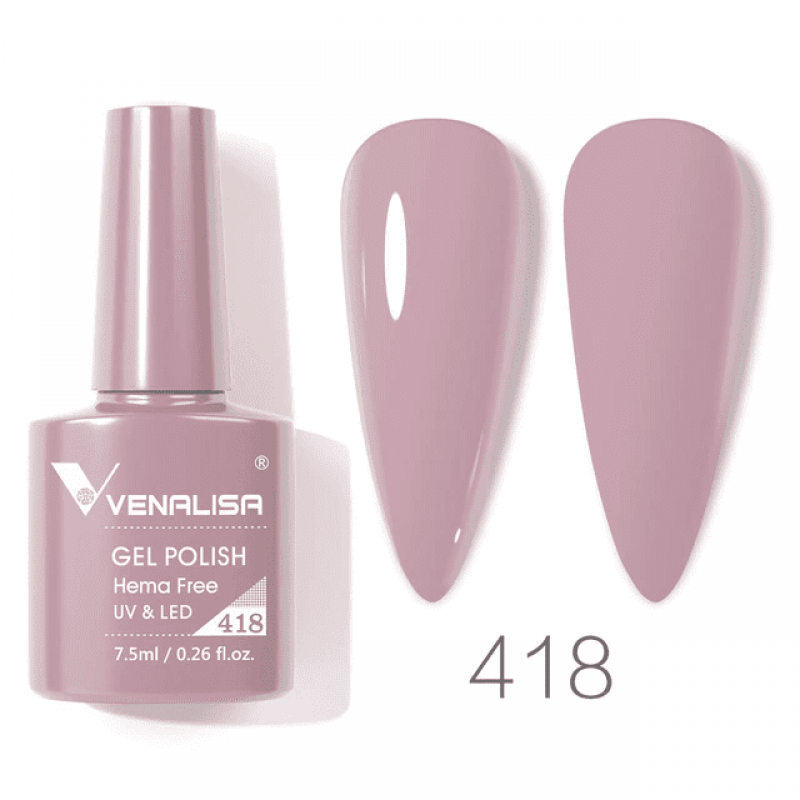 Ojă semipermanentă VIP4 HEMA & TPO FREE, N.418, 7.5 ml, Venalisa