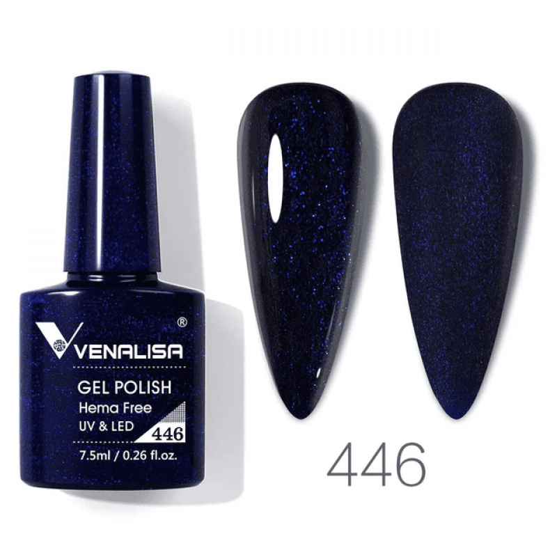 Ojă semipermanentă VIP4 HEMA & TPO FREE, N.446, 7.5 ml, Venalisa