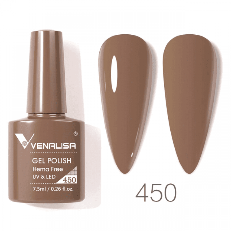 Ojă semipermanentă VIP4 HEMA & TPO FREE, N.450, 7.5 ml, Venalisa