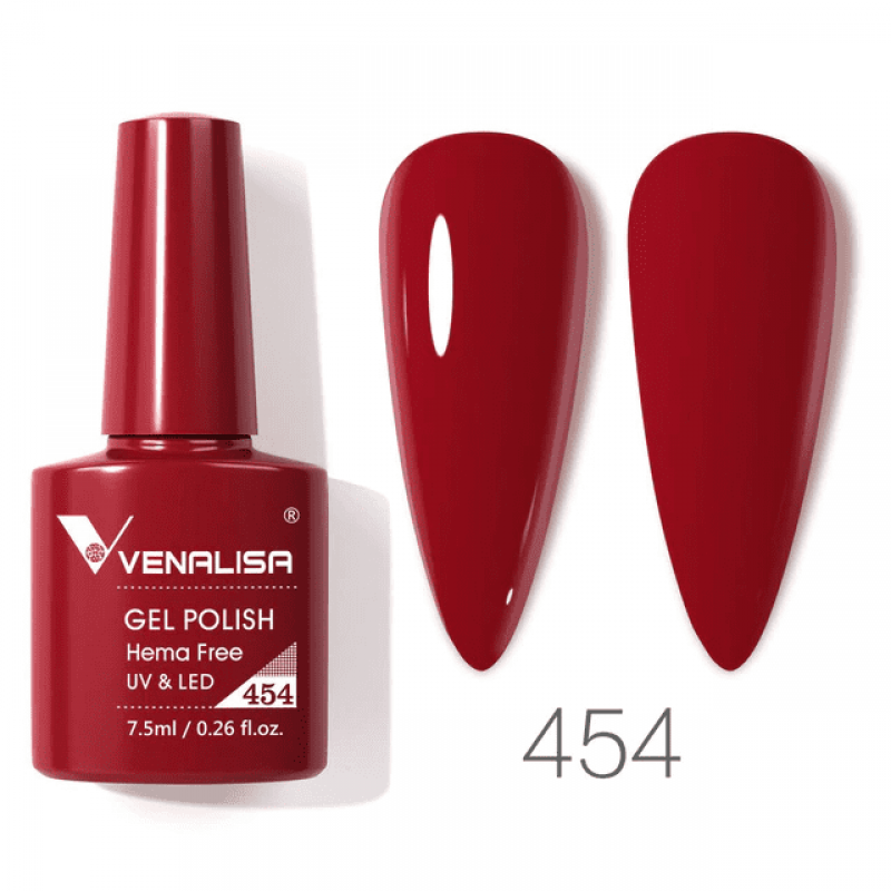 Ojă semipermanentă VIP4 HEMA & TPO FREE, N.454, 7.5 ml, Venalisa