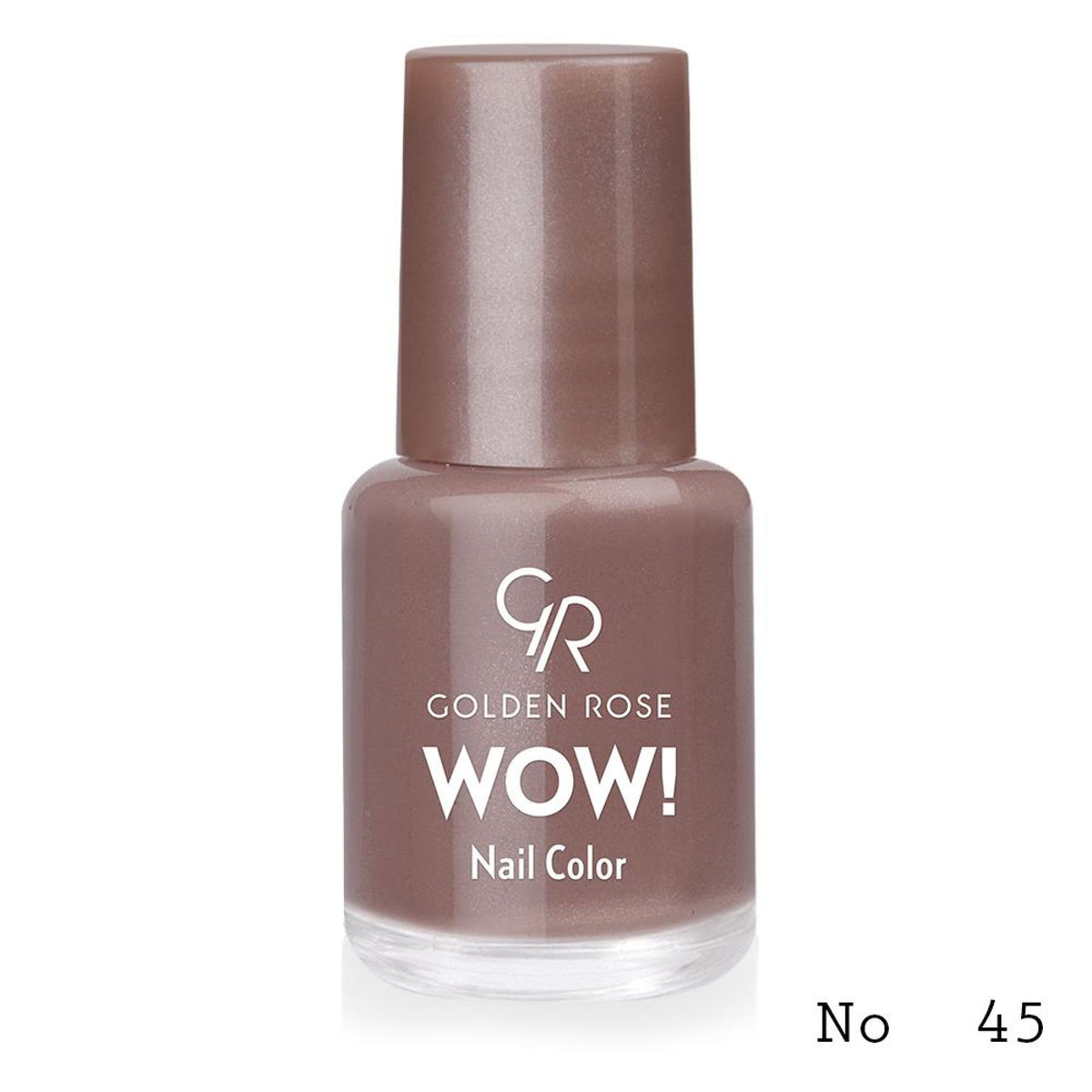 Lac de unghii WOW! Nail Color, 45, 6 ml, Golden Rose