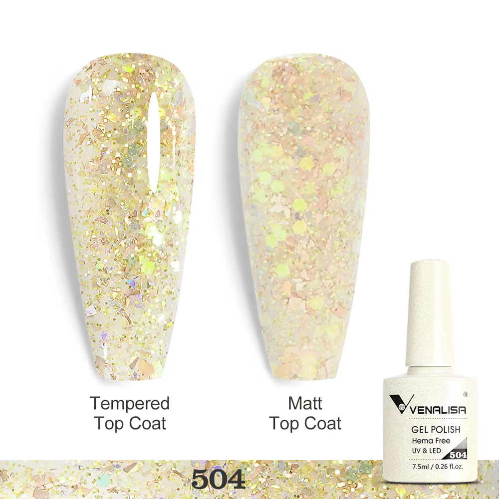 Ojă semipermanentă VIP5 HEMA & TPO FREE, N.504, 7.5 ml, Venalisa