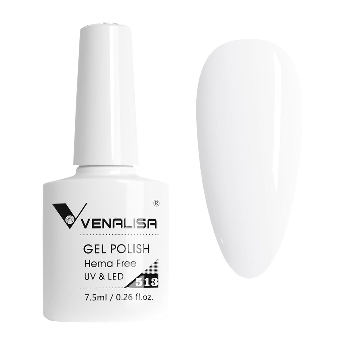 Ojă semipermanentă VIP5 HEMA & TPO FREE, N.513, 7.5 ml, Venalisa