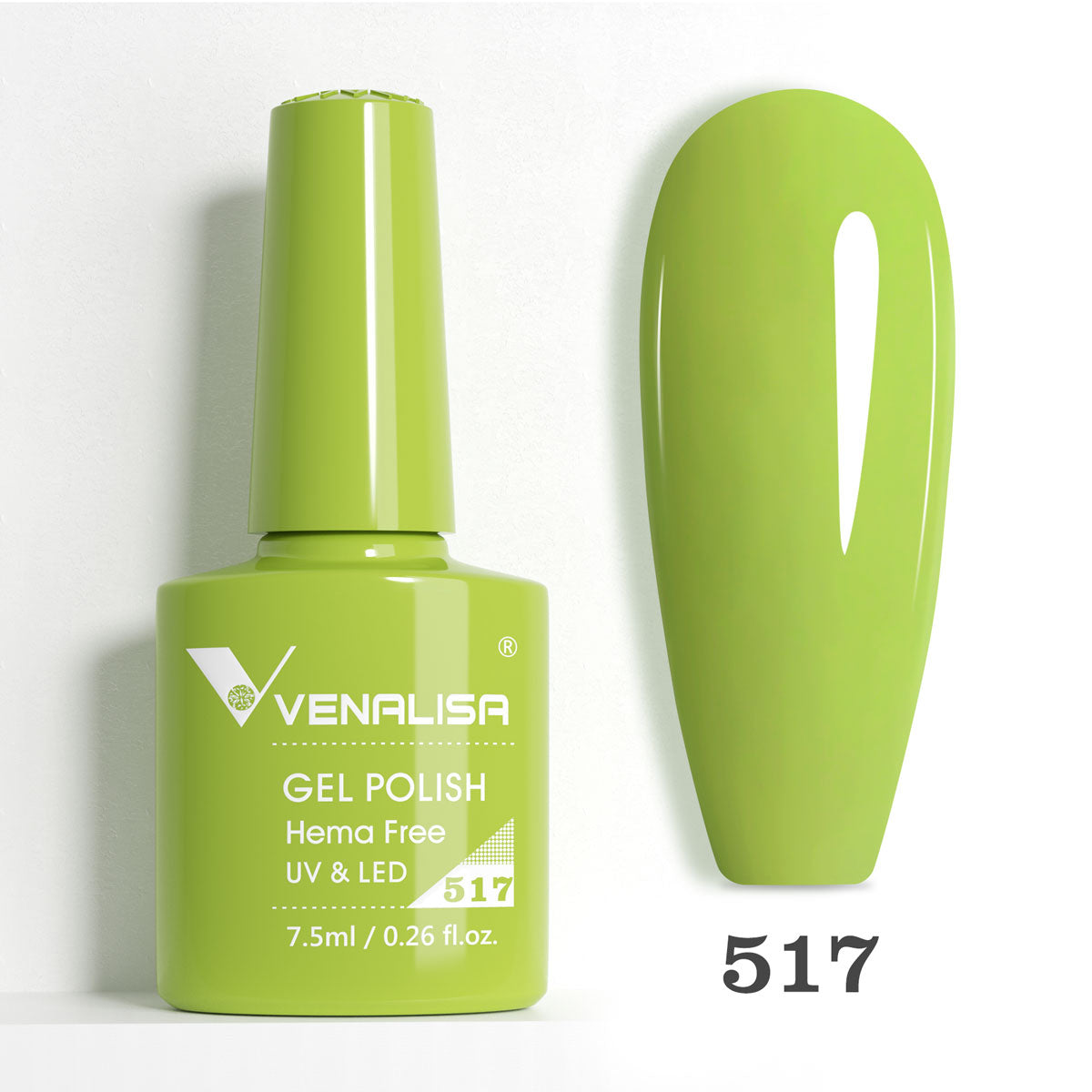 Ojă semipermanentă VIP5 HEMA & TPO FREE, N.517, 7.5 ml, Venalisa