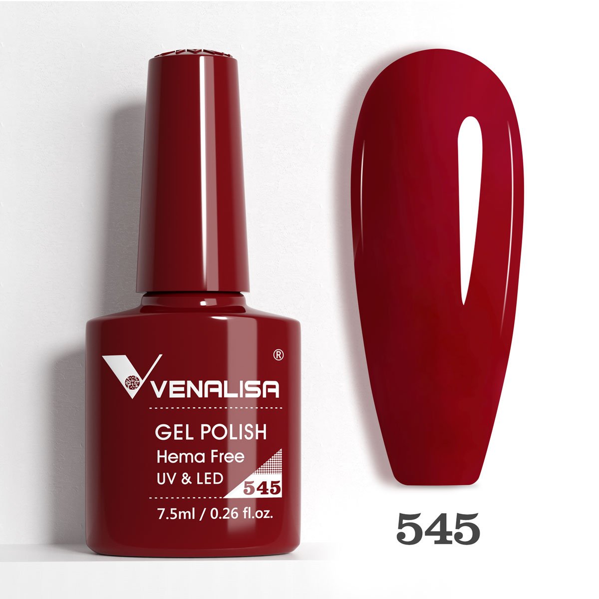 Ojă semipermanentă VIP5 HEMA & TPO FREE, N.545, 7.5 ml, Venalisa