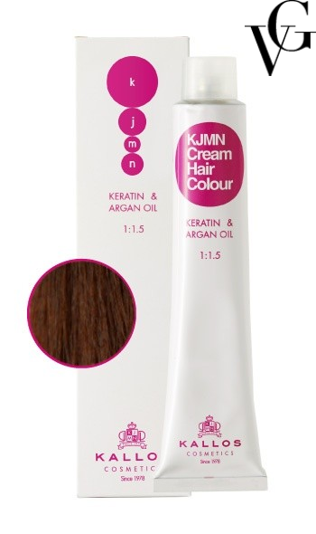 Vopsea de păr profesională 6.53, Ciocolată, 100 ml, Kallos