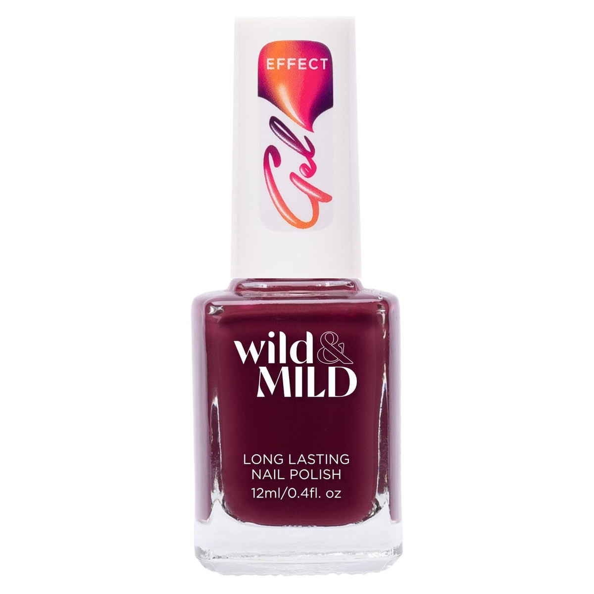 Lac de unghii Wild & Mild Gel Effect, N.60 - Burgundy Bouquet, 12 ml, Wild & Mild