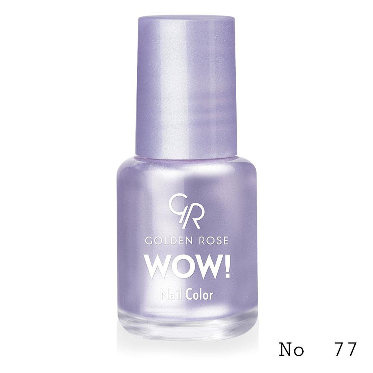 Lac de unghii WOW! Nail Color, 77, 6 ml, Golden Rose