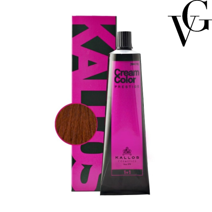 Vopsea de păr Prestige 8.43, Blond roșcat, 60 ml, Kallos