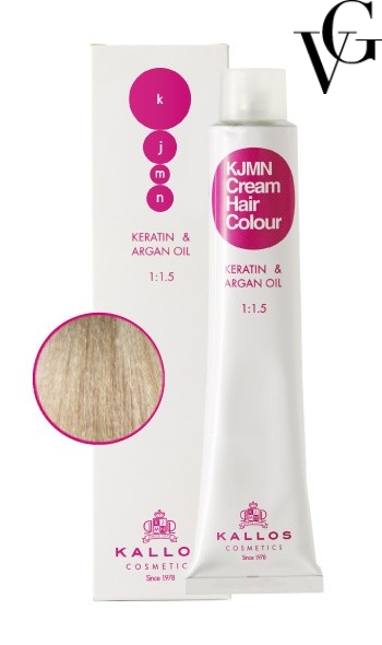 Vopsea de păr profesională 90.01, Blond argintiu, 100 ml, Kallos