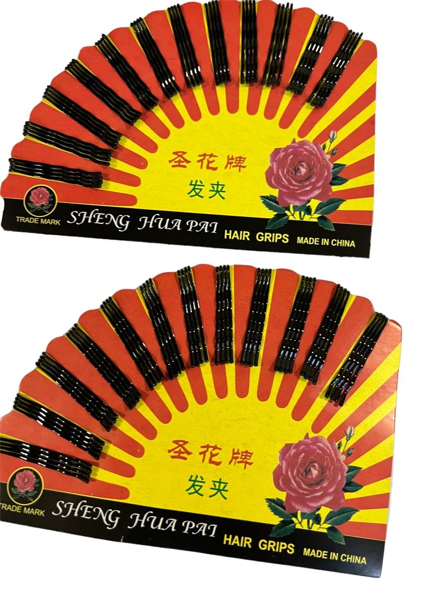 Set agrafe de păr, culoarea negru, 48 buc, SHENG HUA PAI