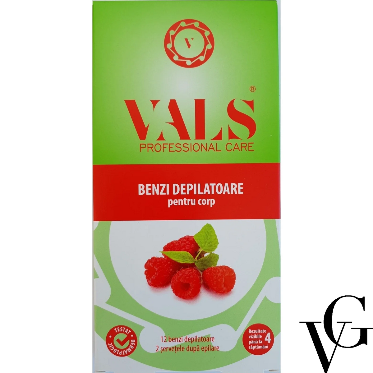Benzi depilatoare pentru corp, 12 benzi, Vals Professional