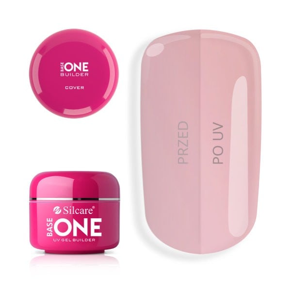 Gel de construcție UV Base One, Cover Camuflaj, 15 gr, Silcare