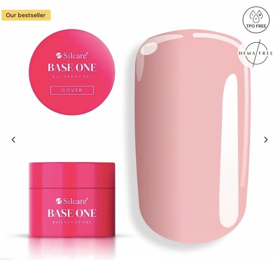 Gel de construcție UV Base One, Cover-Camuflaj, 50 gr, Silcare
