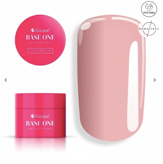 Gel de construcție UV Base One, Cover Mediu-Camuflaj, 50 gr, Silcare