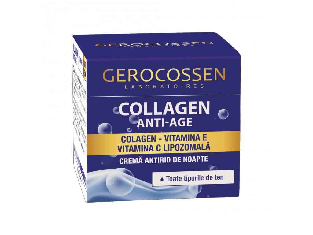 Cremă anti-rid de noapte Collagen Anti-Age, 50 ml, Gerocossen