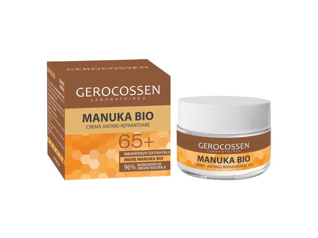 Cremă anti-rid reparatoare 65+ Manuka Bio, 50 ml, Gerocossen