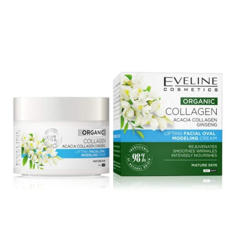 Cremă de față Organic Collagen, 50 ml, Eveline Cosmetics