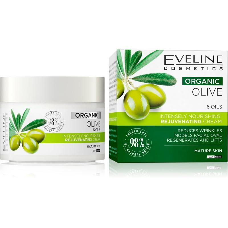 Cremă de față Organic Olive, 50 ml, Eveline Cosmetics