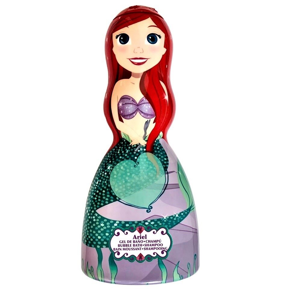 Șampon și gel de duș pentru fetițe Disney Princess Ariel, 250 ml, Lorenay