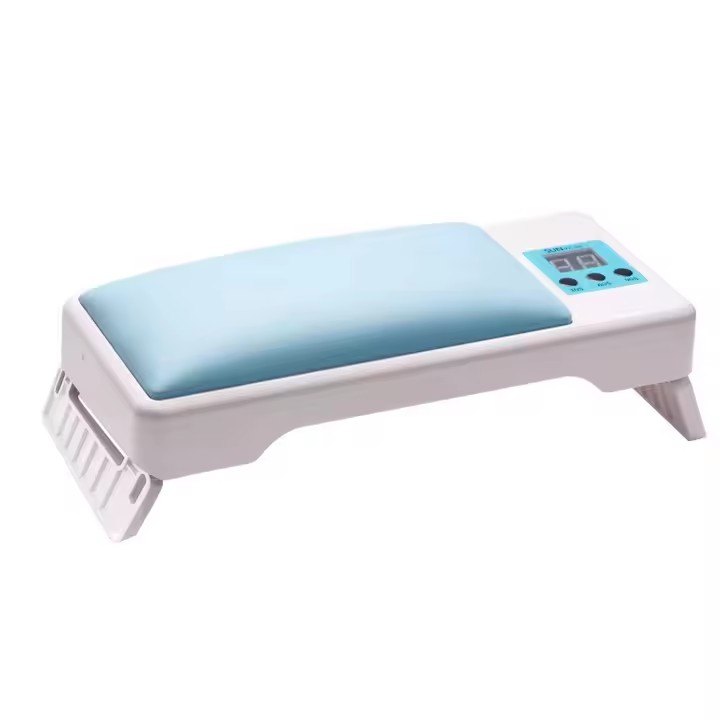 Lampă unghii UV/LED 2 în 1 cu suport pentru mâini, culoare albastră