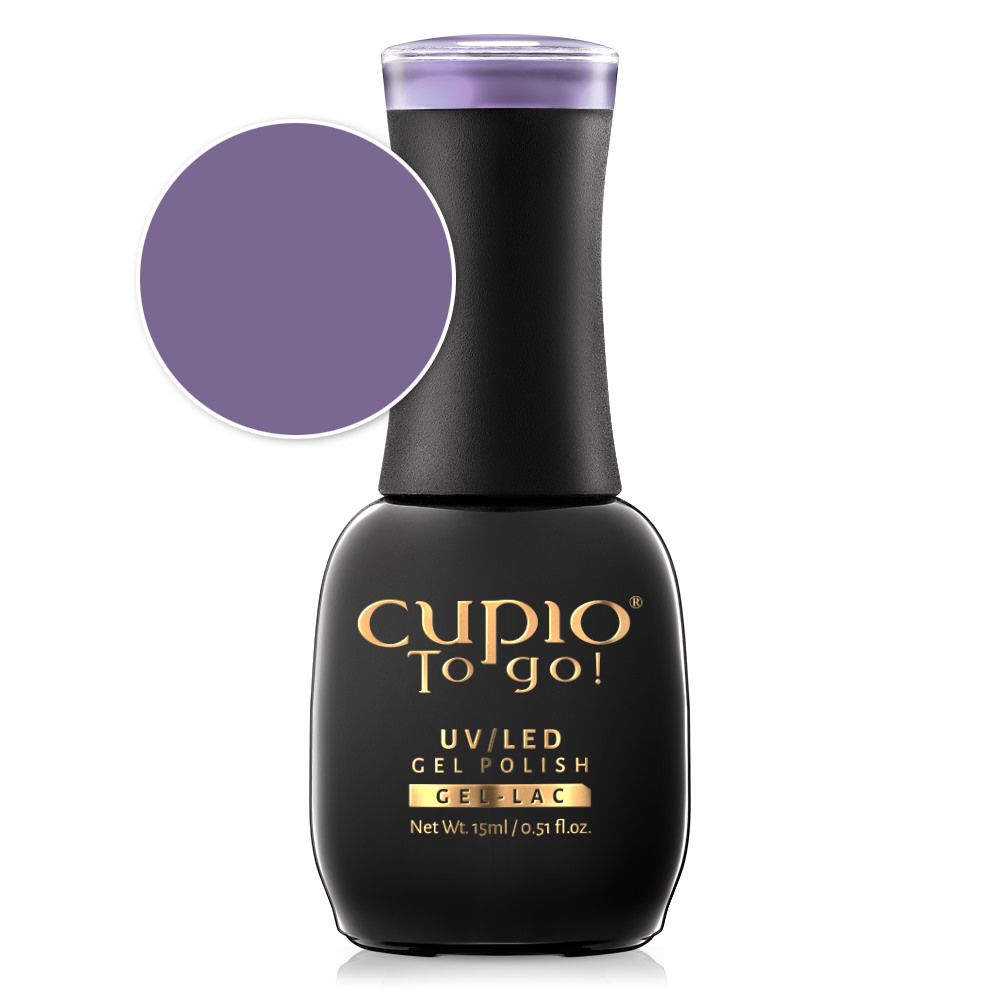 Ojă semipermanentă Cupio To Go! UV/LED GEL-LAC, Lila Fog, 15 ml, Cupio