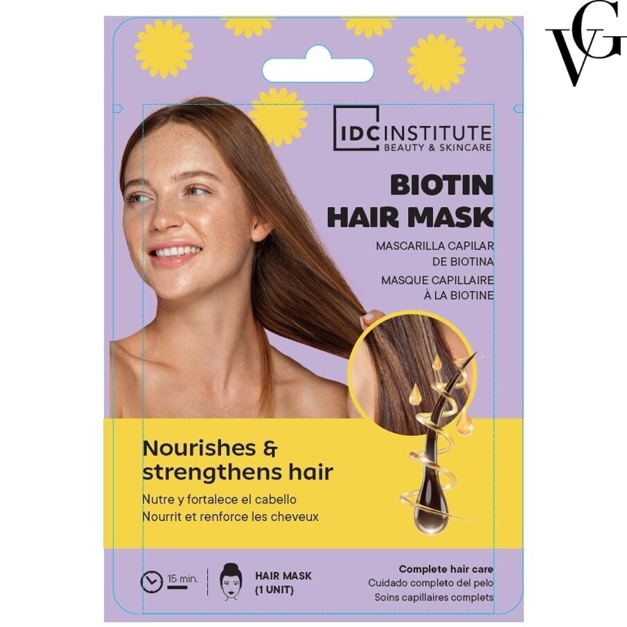 Mască de păr cu biotină, 25 ml, IDC Institute