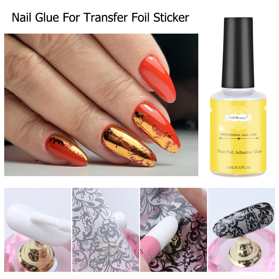 Lipici adeziv pentru folia de transfer, 15 ml, Full Beauty