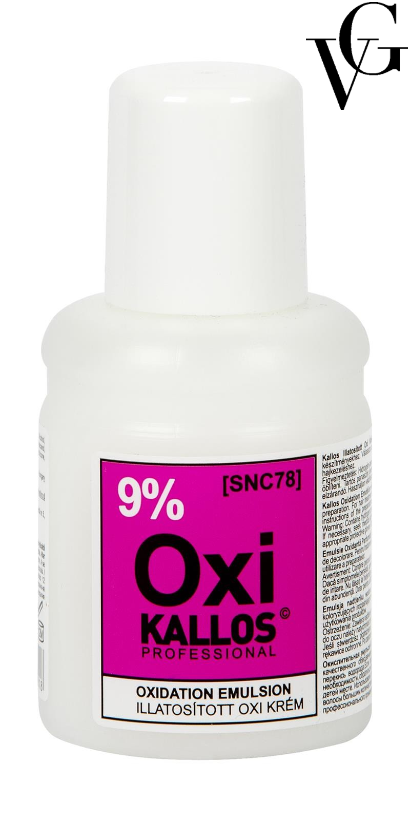 Cremă oxidantă emulsie 9%, 60 ml, Kallos
