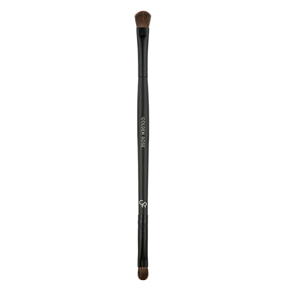 Pensulă pentru fardul de pleoape Dual Ended, culoare neagră, Golden Rose